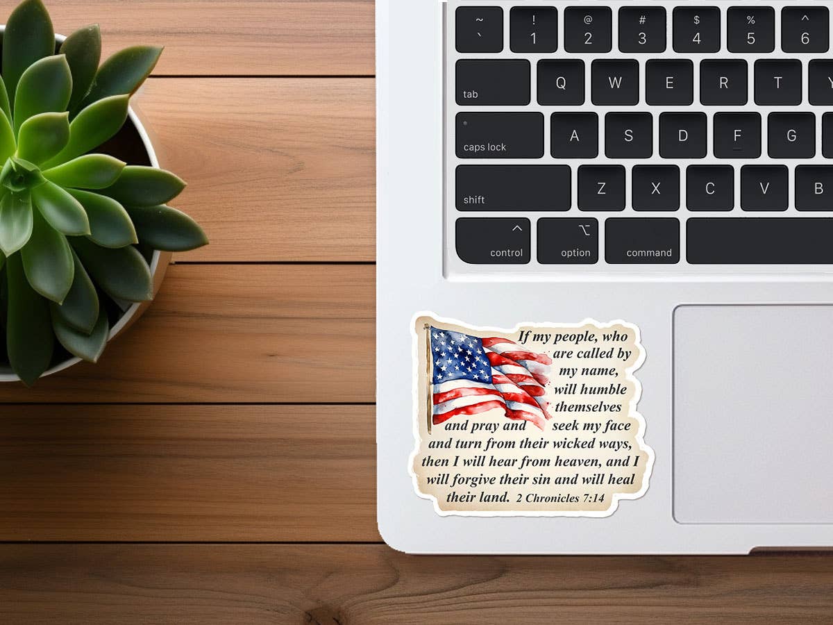 I Will Heal Their Land | America | Vinyl Christian Sticker