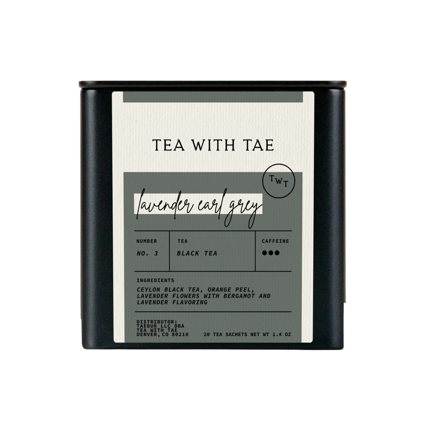Lavender Earl Grey Black Tea Gift Tin (20 tea bags) - The Localist