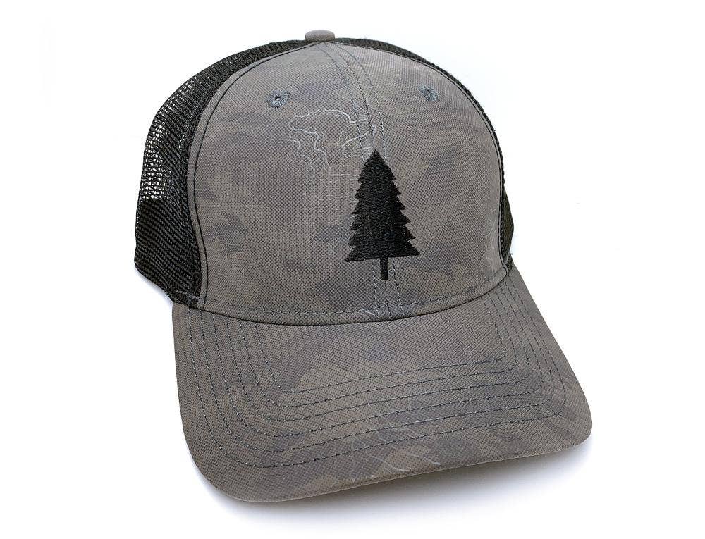 Topography & Trees Hat: Forest/White