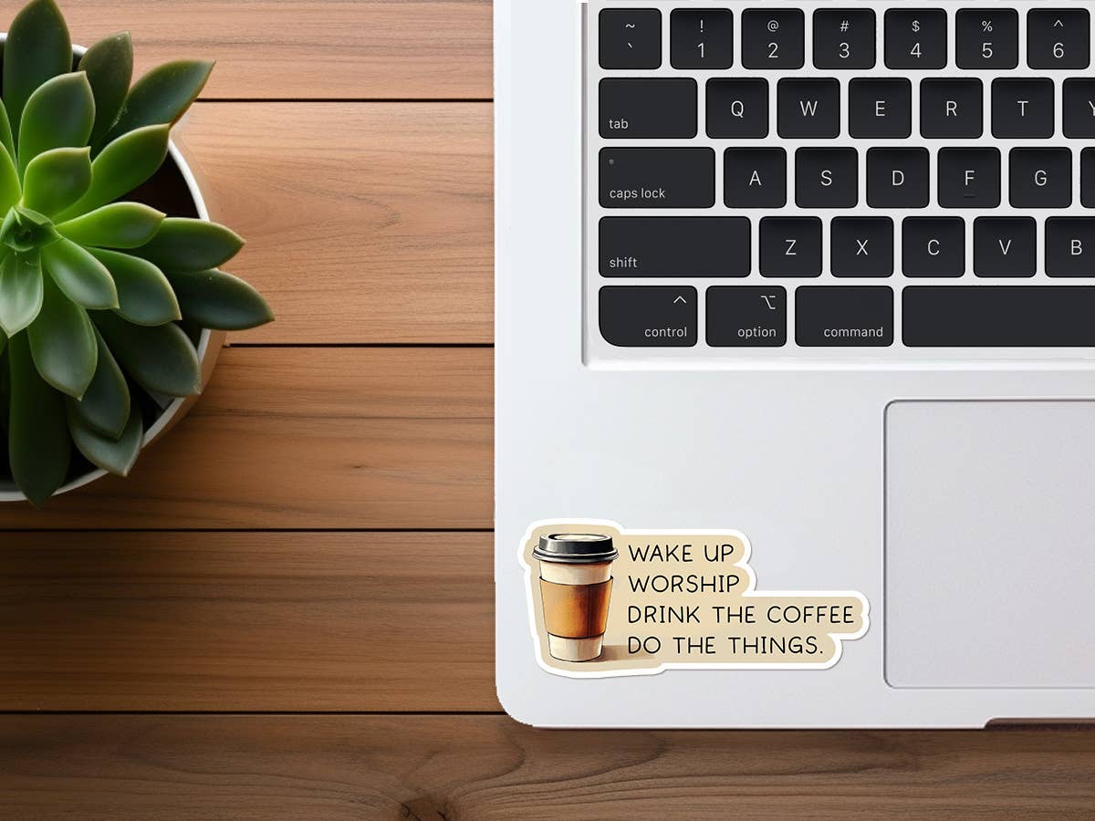 Morning To Do List | Christian Sticker | Coffee Lover