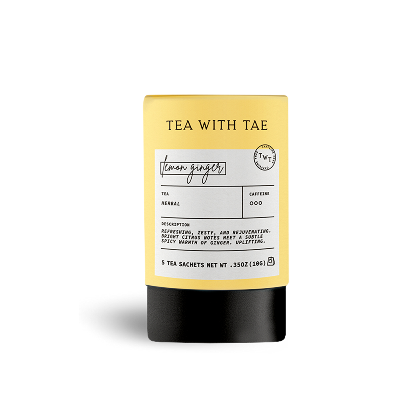 Lemon Ginger Herbal Mini Tube Gift (5 tea bags) - The Localist