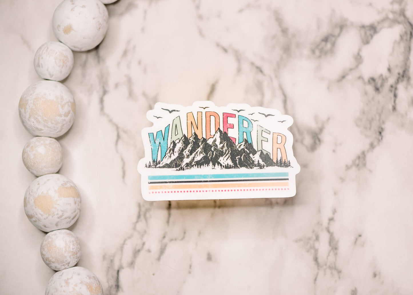 Wanderer Clear, Vinyl Sticker, 3x3 in.