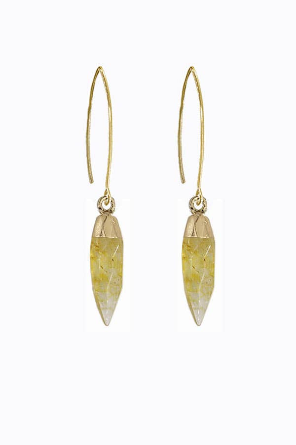 Citrine Point Dangles