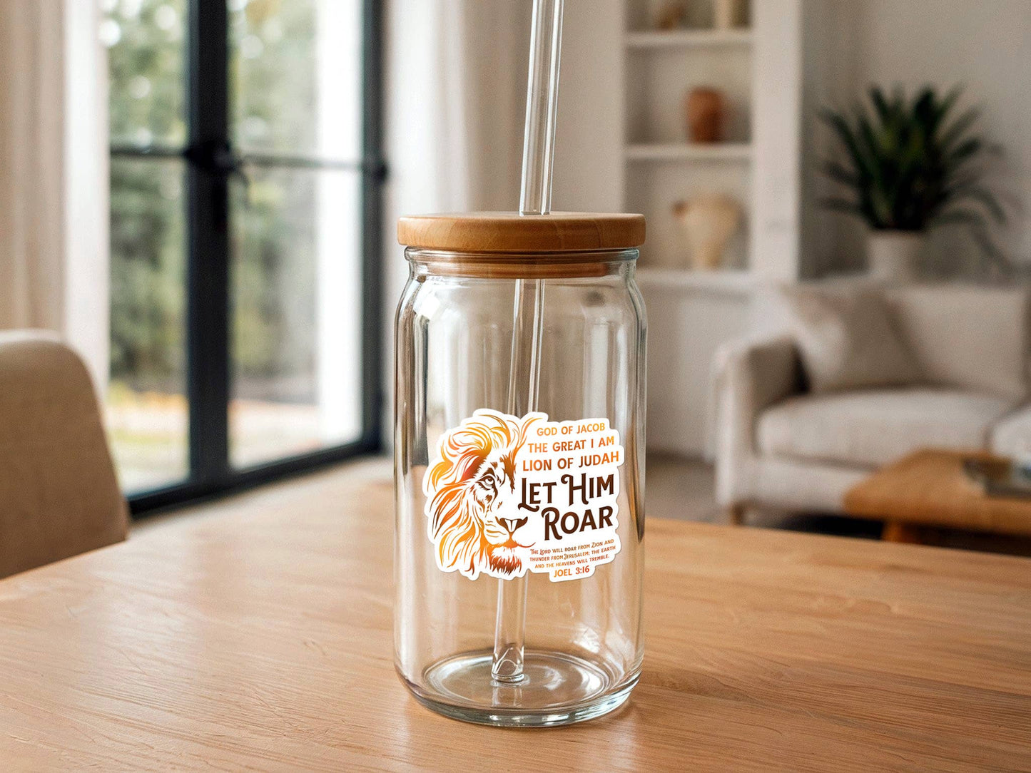 Let Him Roar | Lion of Judah Sticker | Christian Sticker