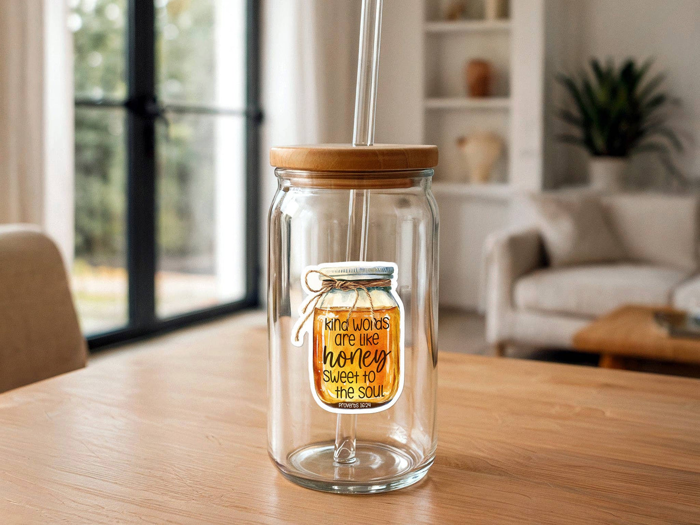 Kind Words Are Like Honey | Christian Sticker | Mason Jar
