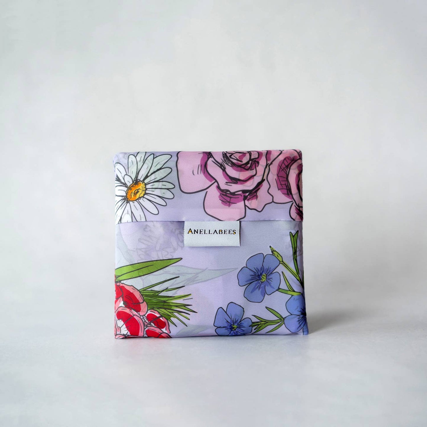 Reusable Tote Bag - Purple Wildflowers for Summer Markets