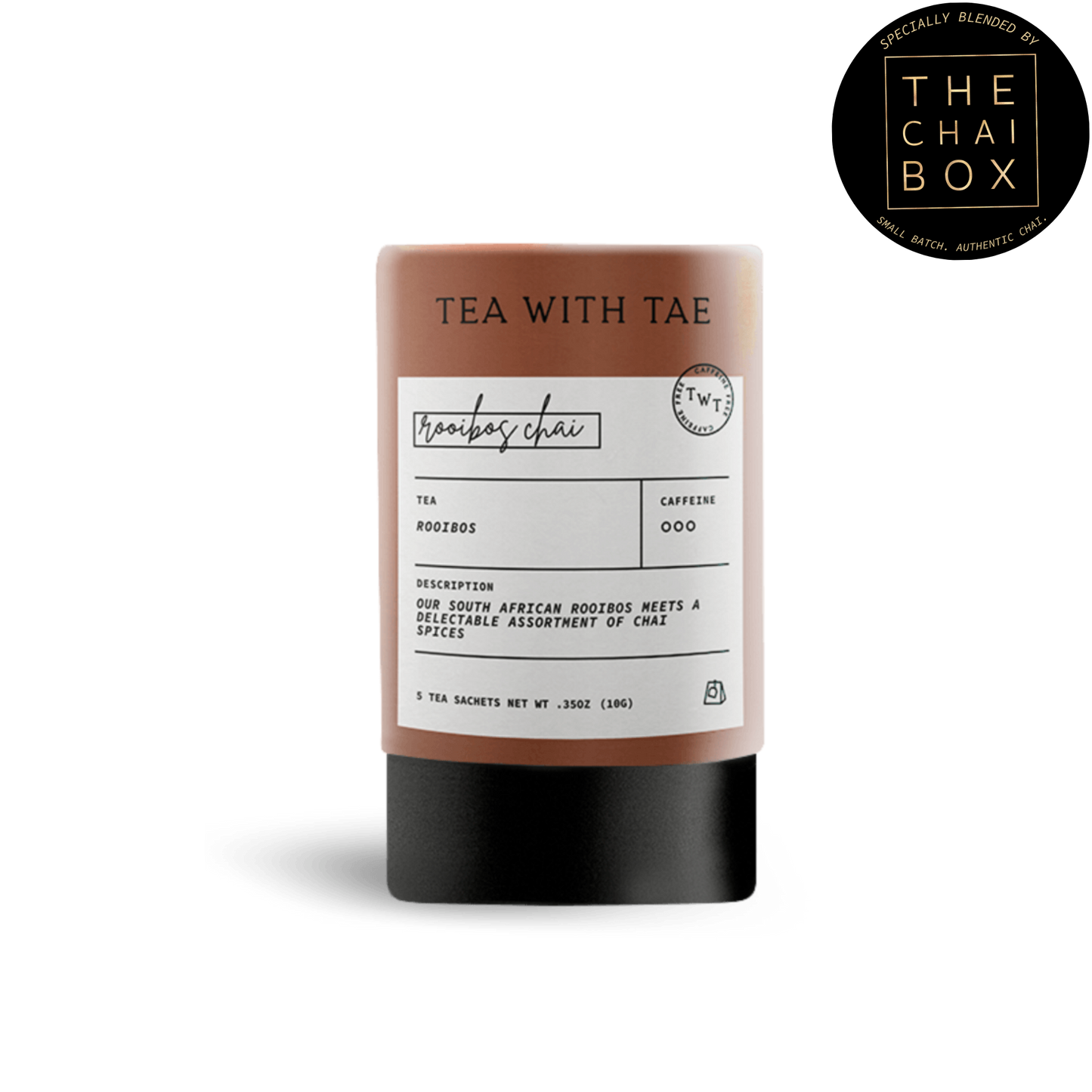 Rooibos Chai Herbal Decaf Mini Tube Gift (5 tea bags) - The Localist