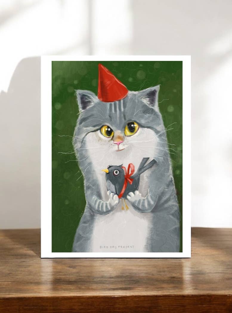 Bird Day Present | Greeting Card - The Localist