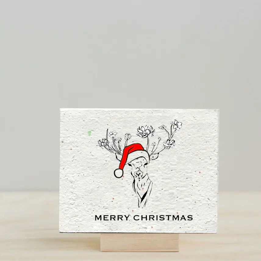 Christmas Deer Plantable Seed Greeting Card - The Localist