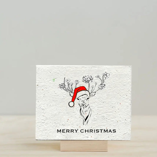 Christmas Deer Plantable Seed Greeting Card - The Localist