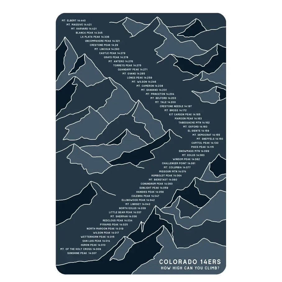 Colorado 14ers Playing Cards - Snow Business - The Localist