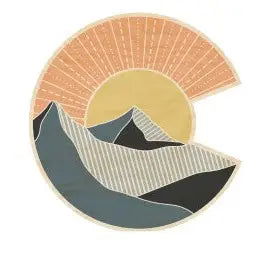 Colorado C Mountainscape Sticker - Color Variations - The Localist