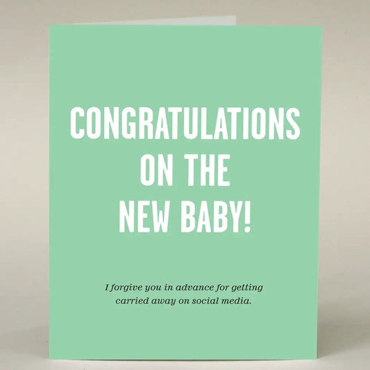 "Congratulations on the New Baby" Greeting Card - The Localist