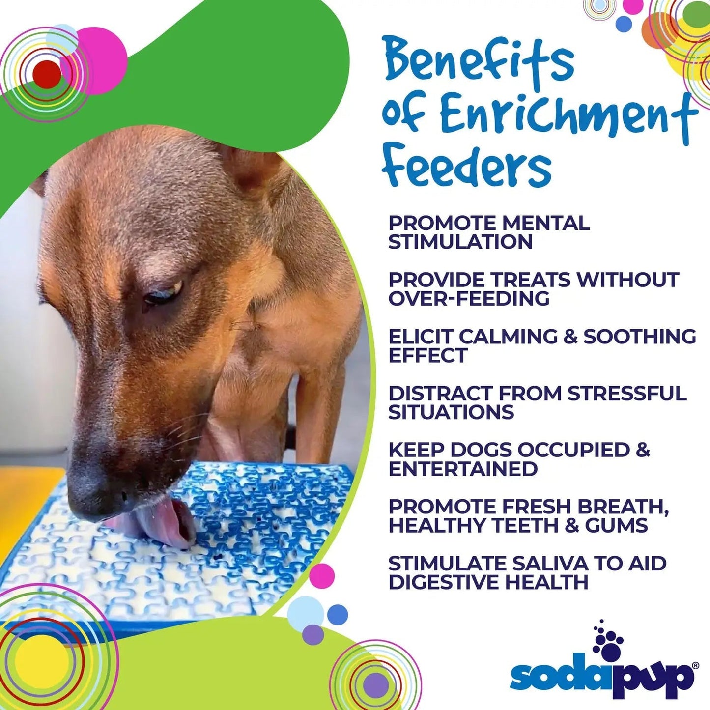 Enrichment Licking Mat - Various Designs from SodaPup - The Localist