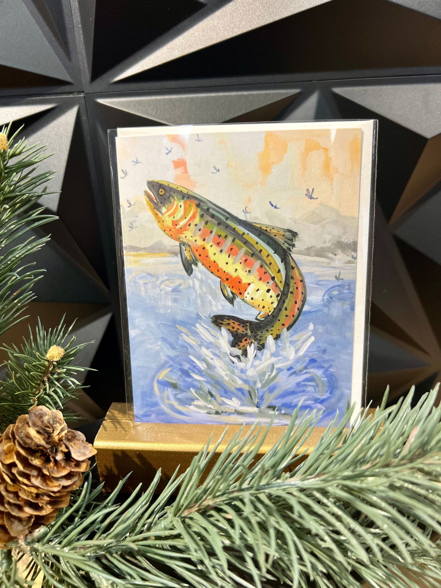 "Fly Fishing Trout" Greeting Card - The Localist