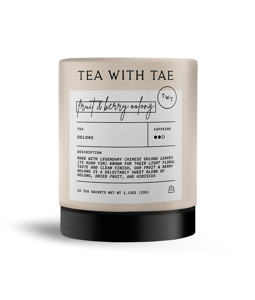 Fruit & Berry Oolong Large Tea Tube Gift (16 tea bags) - The Localist