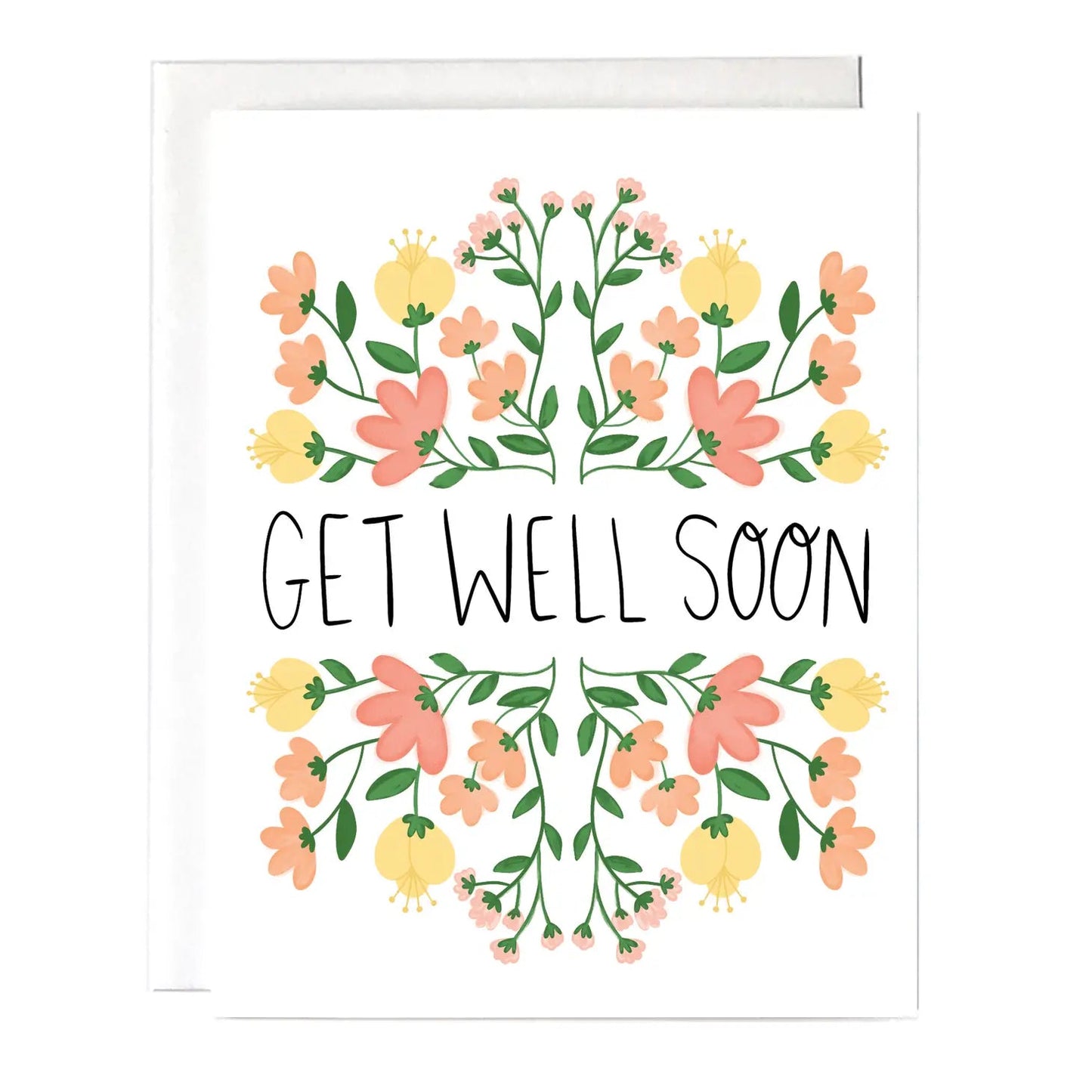 "Get Well Soon" Floral Greeting Card - The Localist