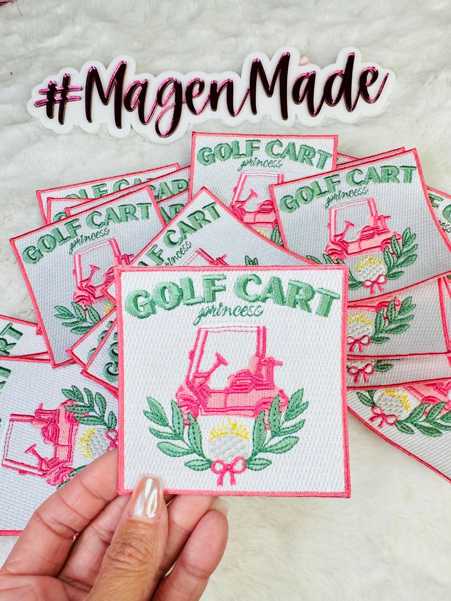 Golf Cart Princess Embroidered Patch - The Localist