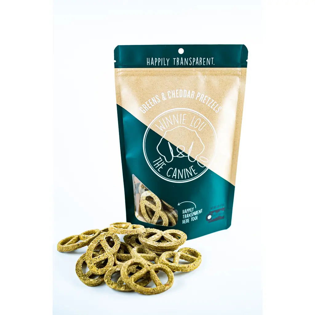 Greens & Cheddar Pretzels Dog Treat - The Localist