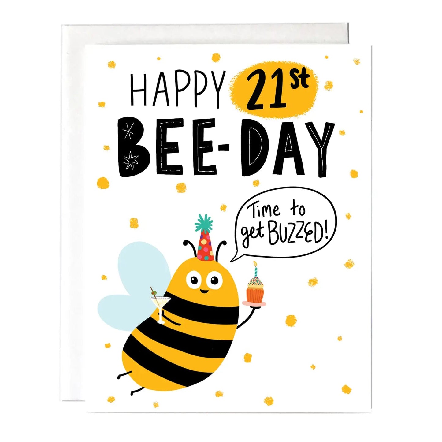 "Happy 21st Bee-day" Greeting Card - The Localist
