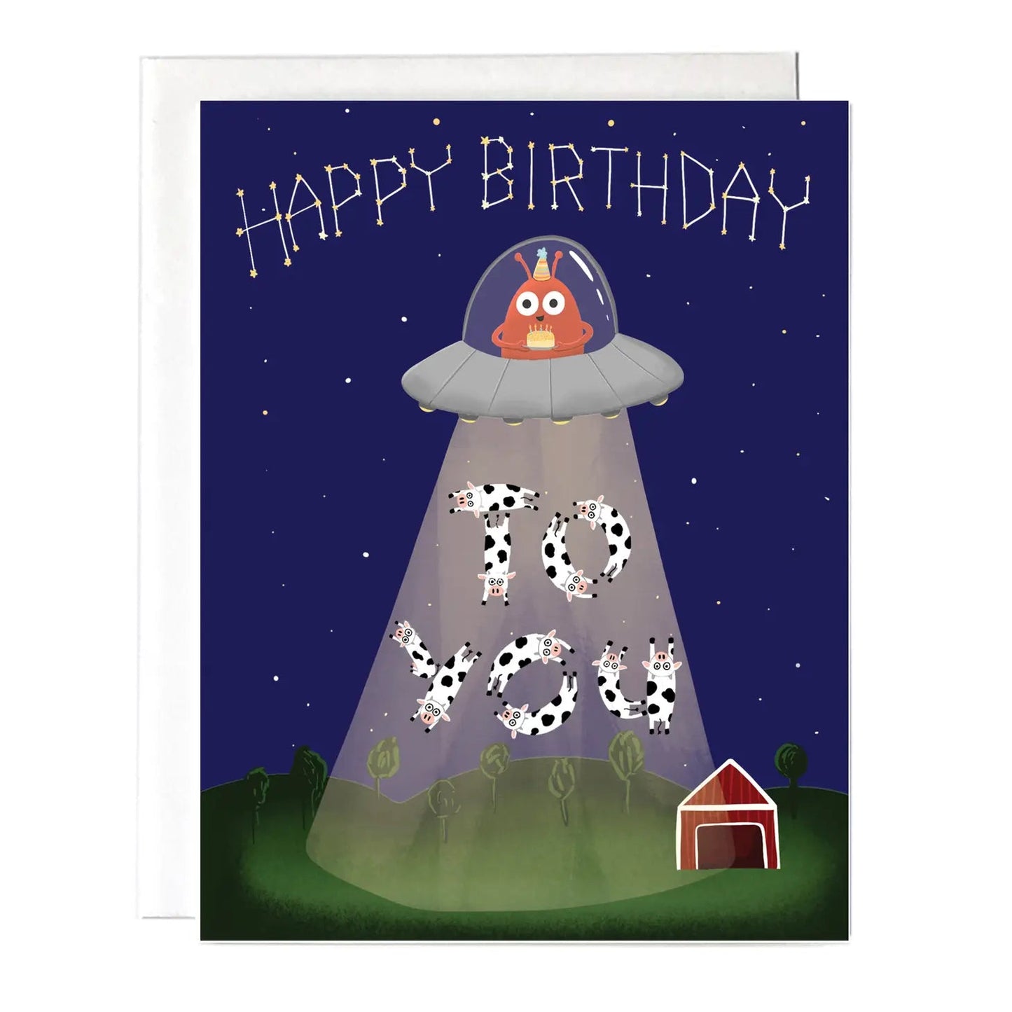 "Happy Birthday" Alien Greeting Card - The Localist