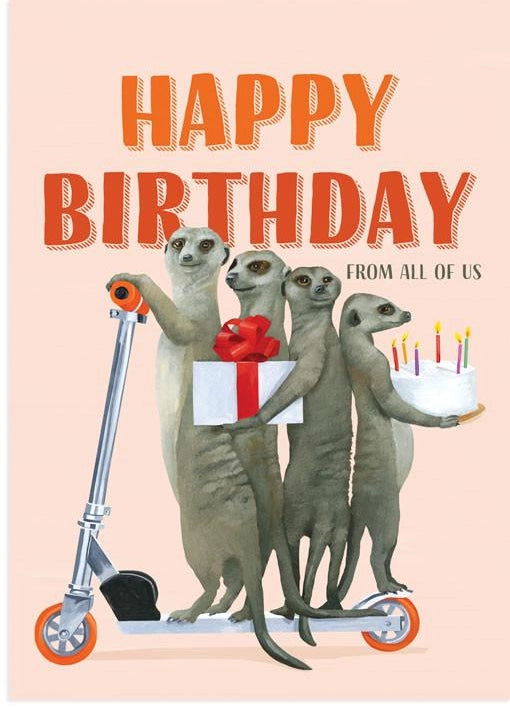 "Happy Birthday From All of Us" Greeting card - The Localist