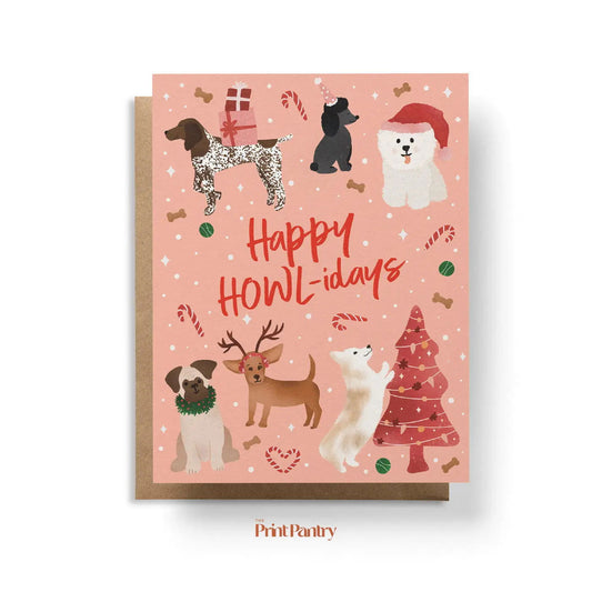 "Happy Howl-idays" Greeting Card - The Localist