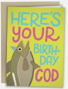 "Here's Your Birthday Cod" Greeting Card - The Localist
