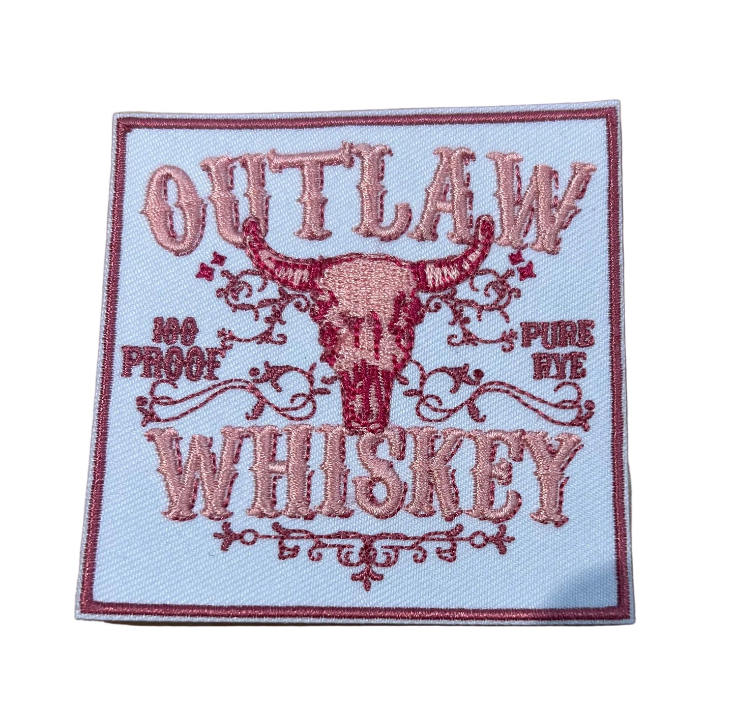 Whiskey Outlaw Embroidered Patch