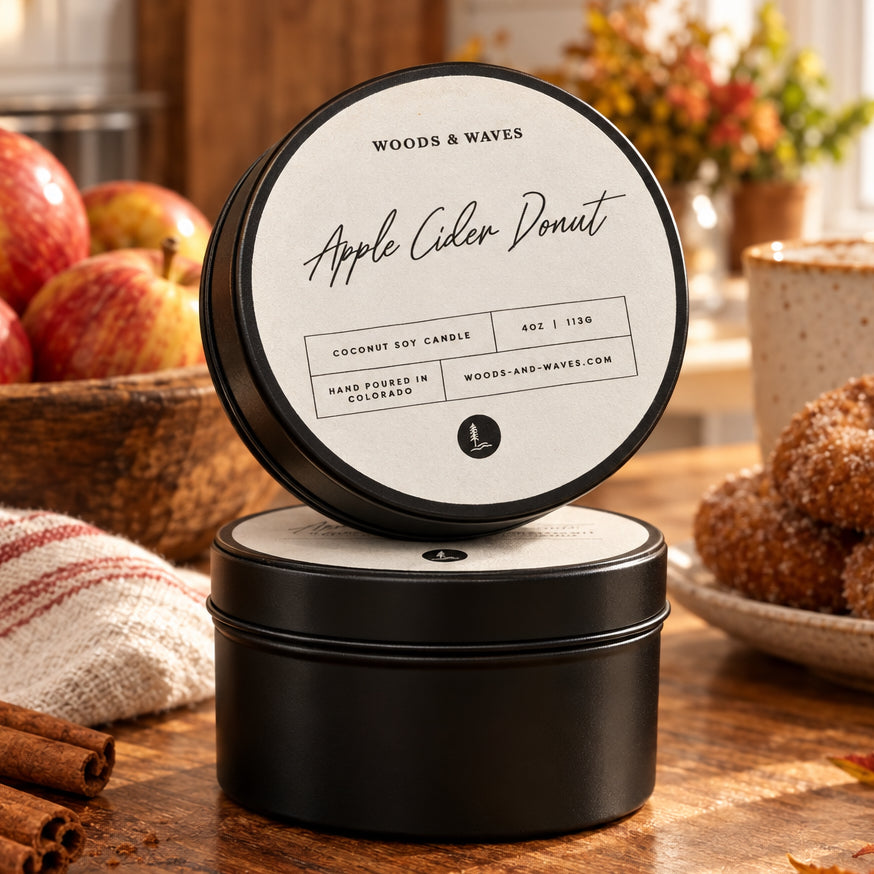 4oz Apple Cider Donut Tin Candle