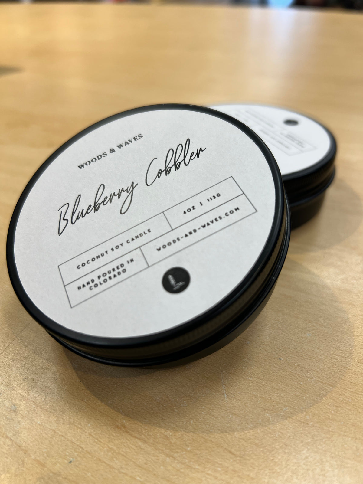 4oz Blueberry Cobbler Tin Candle