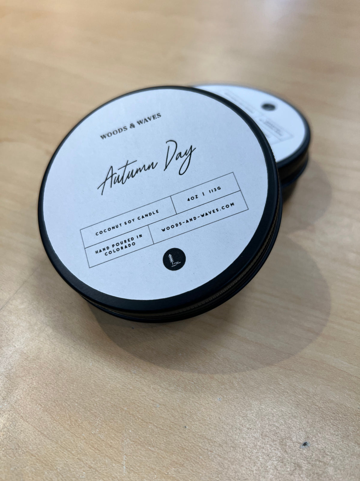 4oz Autumn Day Tin Candle