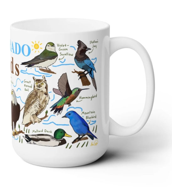 Colorado Birds Mug 15 oz