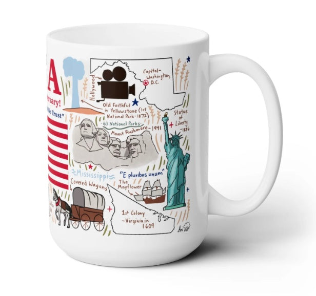 USA Mug 15 oz