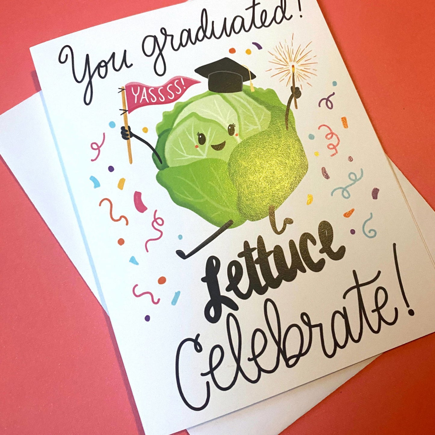 Lettuce Celebrate Graduation Card - The Localist