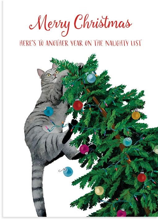 "Merry Christmas! Here's to Another Year on the Naughty List" Greeting card - The Localist