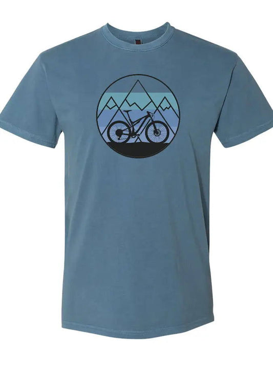 Mountain Bike Comfort Wash Tee - Blue - The Localist