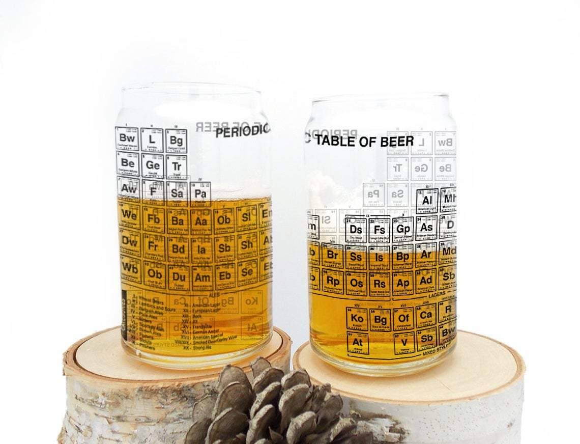 Periodic Table of Beer Can Glasses - The Localist