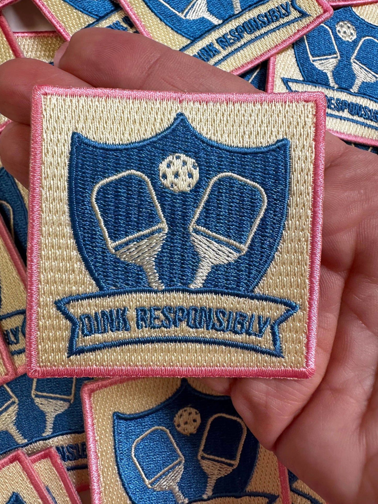 Pickleball "Dink Responsibly", pickleball patch, sports - The Localist