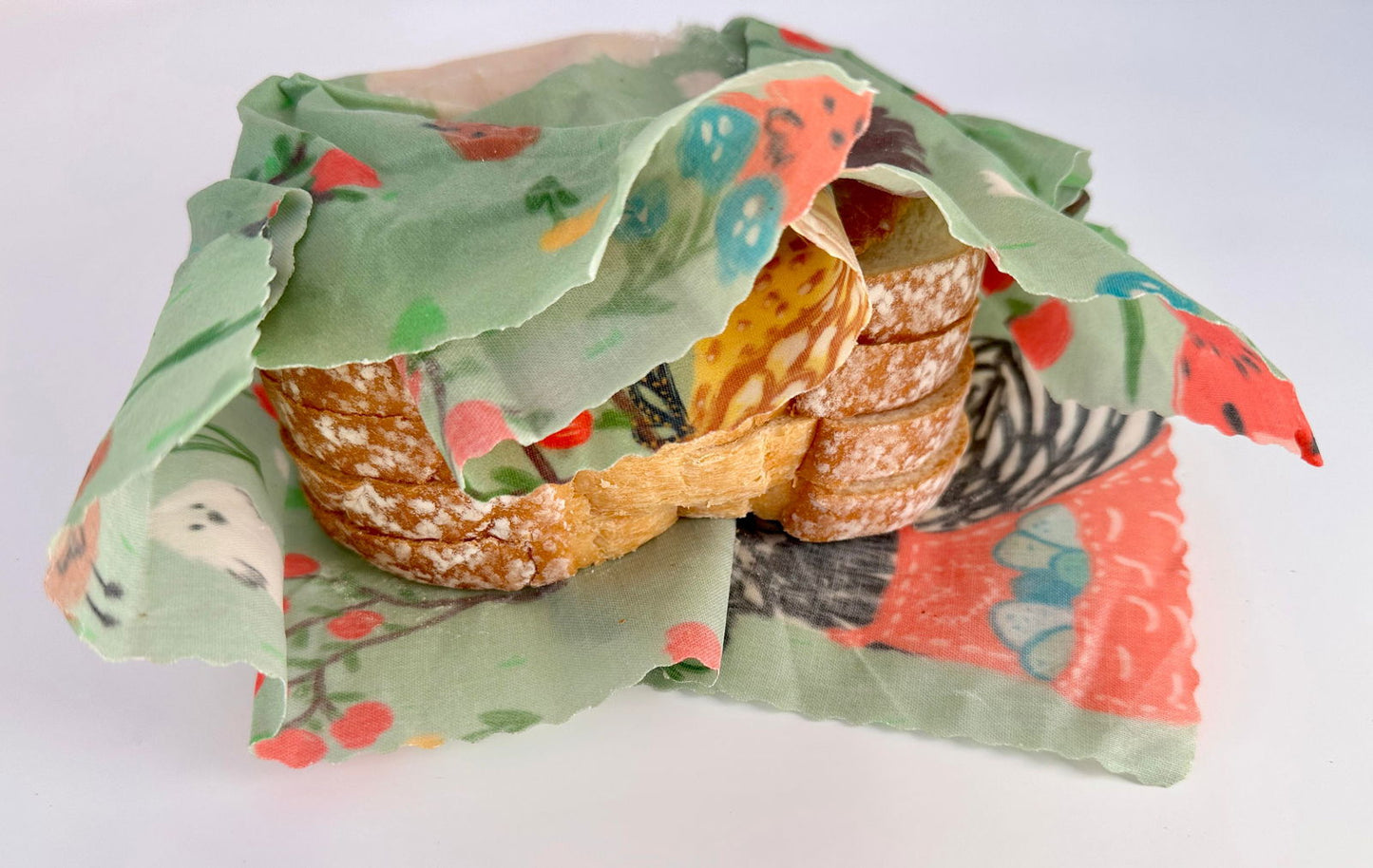 Reusable Beeswax Food Wraps - Yogurt Print from PÜR Evergreen® - The Localist