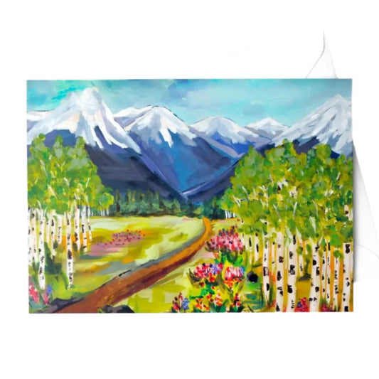 "Rocky Mountain Landscape" Greeting Card - Wildlife Collection - The Localist