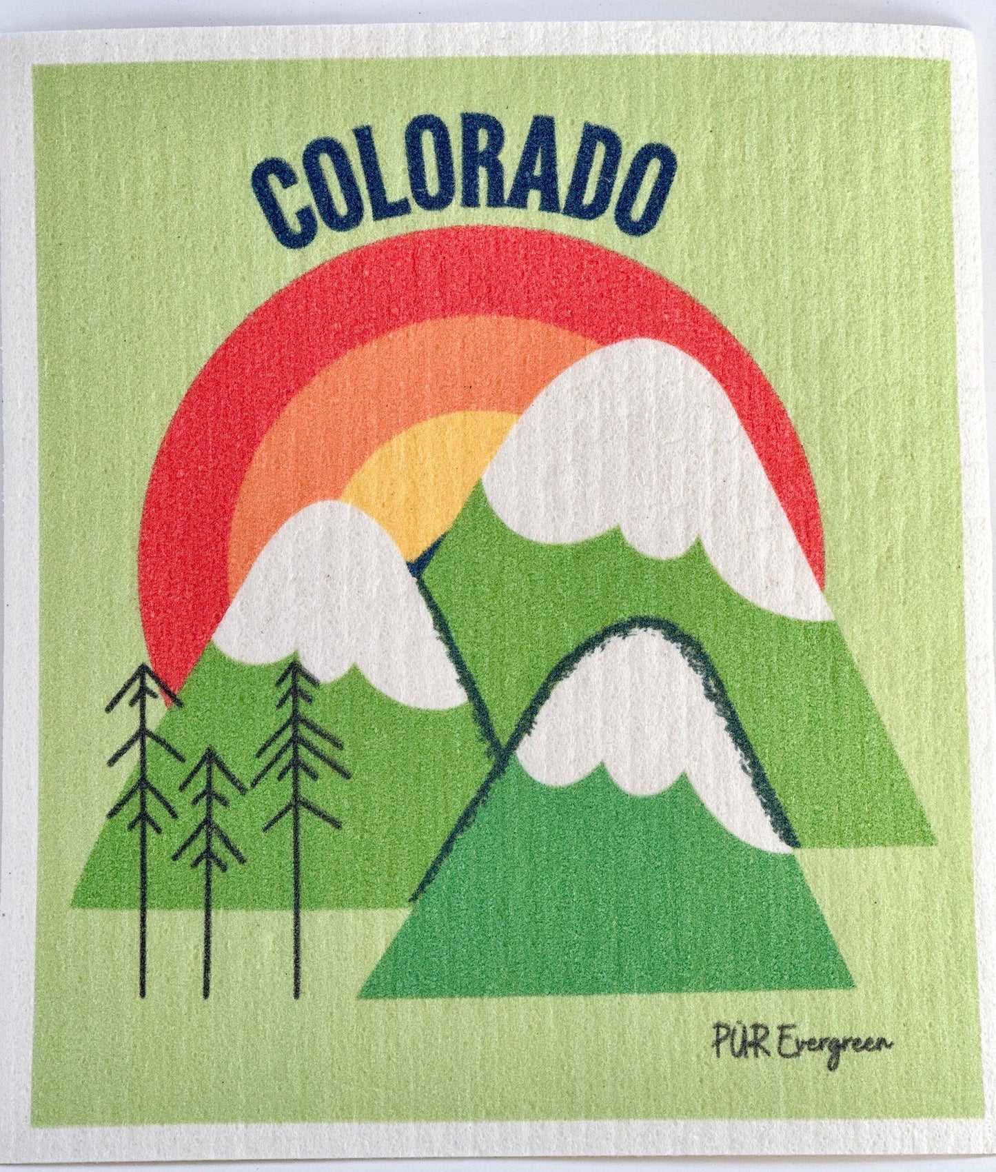 Swedish Dishcloth - Colorado Love from PÜR Evergreen® - The Localist