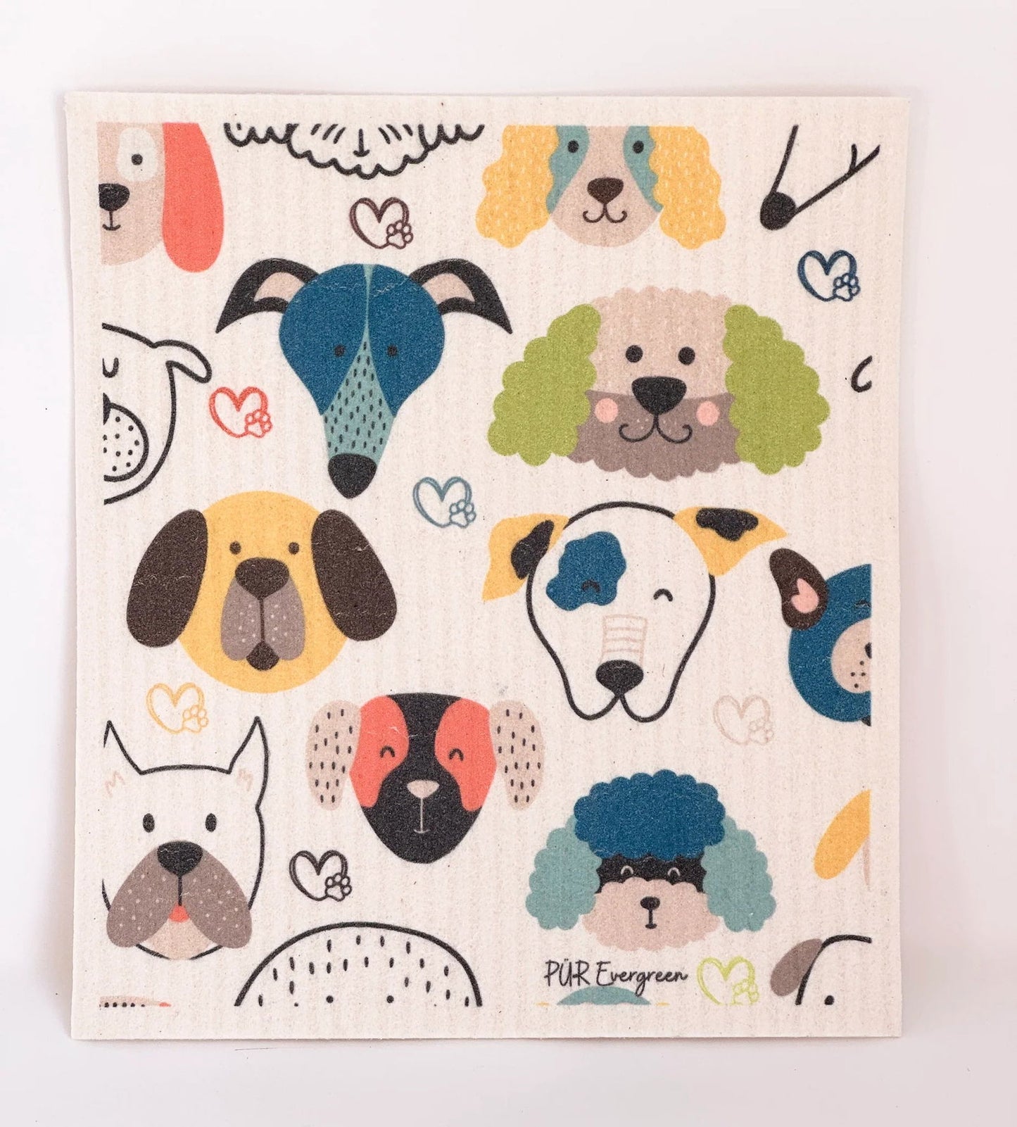 Swedish Dishcloth - Doggie Love from PÜR Evergreen® - The Localist