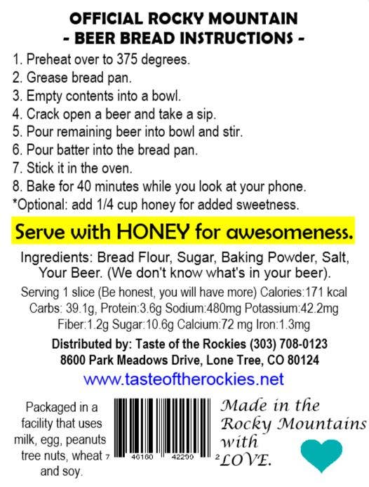 Taste Of The Rockies Original Beer Bread Mix - The Localist