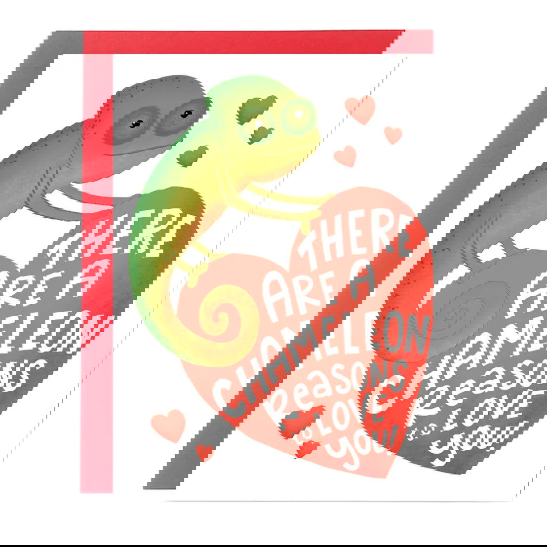 "There Are a Chameleon Reasons to Love You" Greeting Card - The Localist