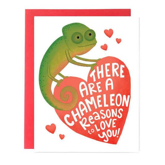 "There Are a Chameleon Reasons to Love You" Greeting Card - The Localist