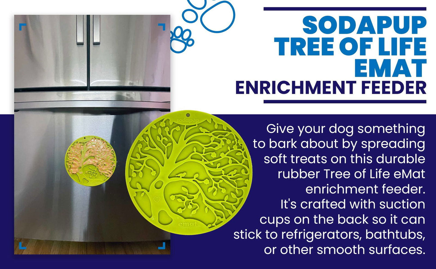 Tree of Life eMat Enrichment Lick Mat With Suction Cups from SodaPup - The Localist