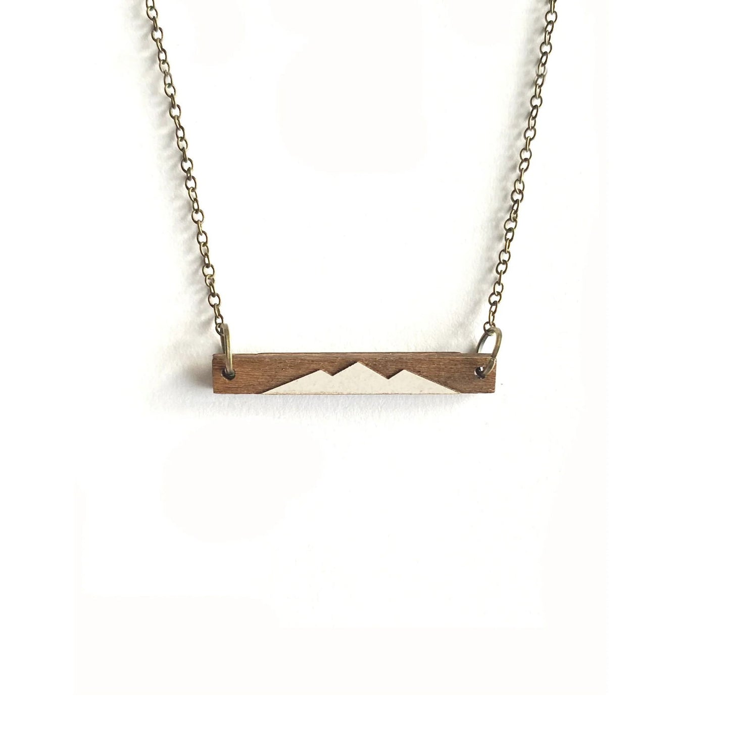 White Mountain Wooden Bar Necklace - The Localist