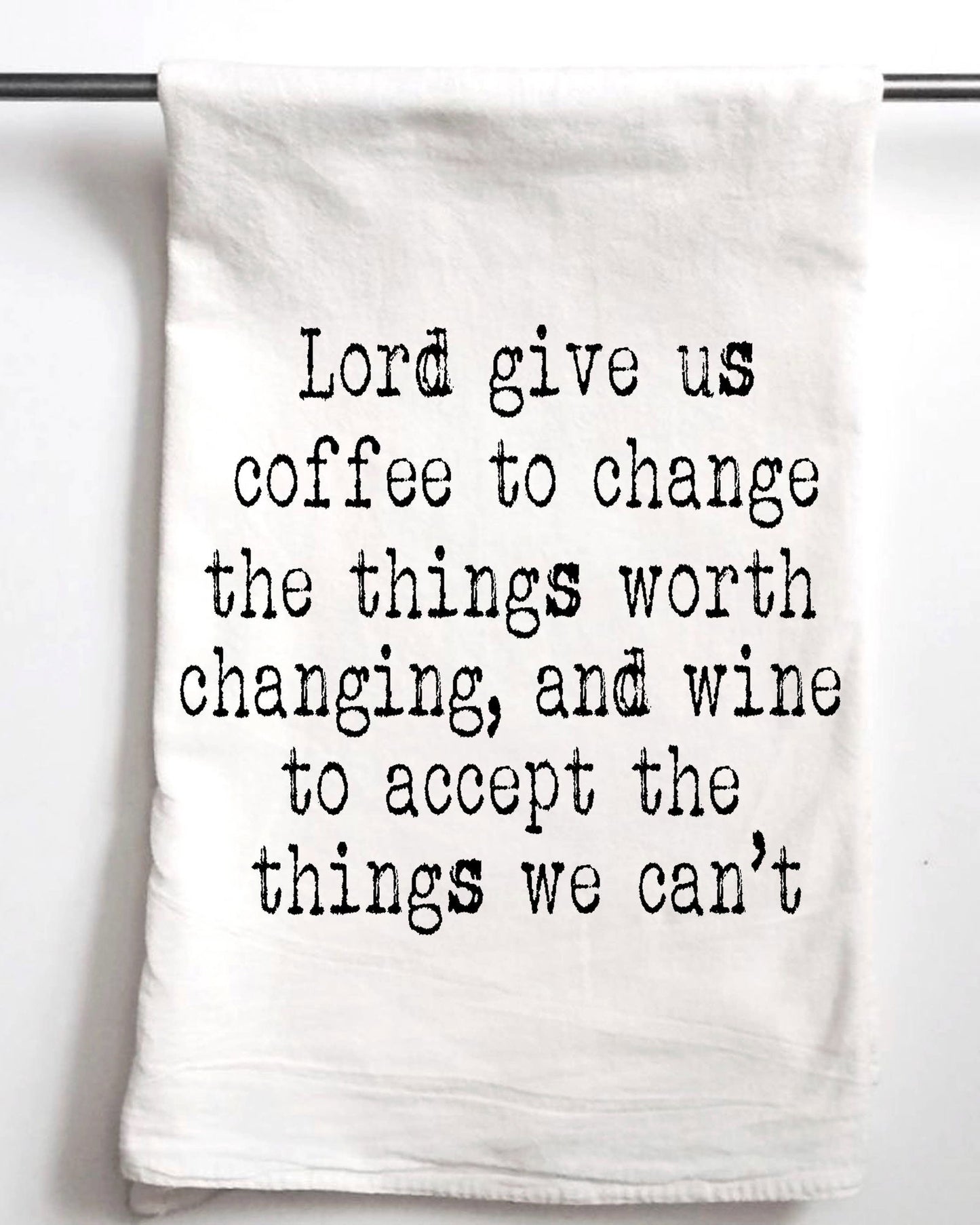Wine Coffee Serenity Prayer | Gift Towel - The Localist