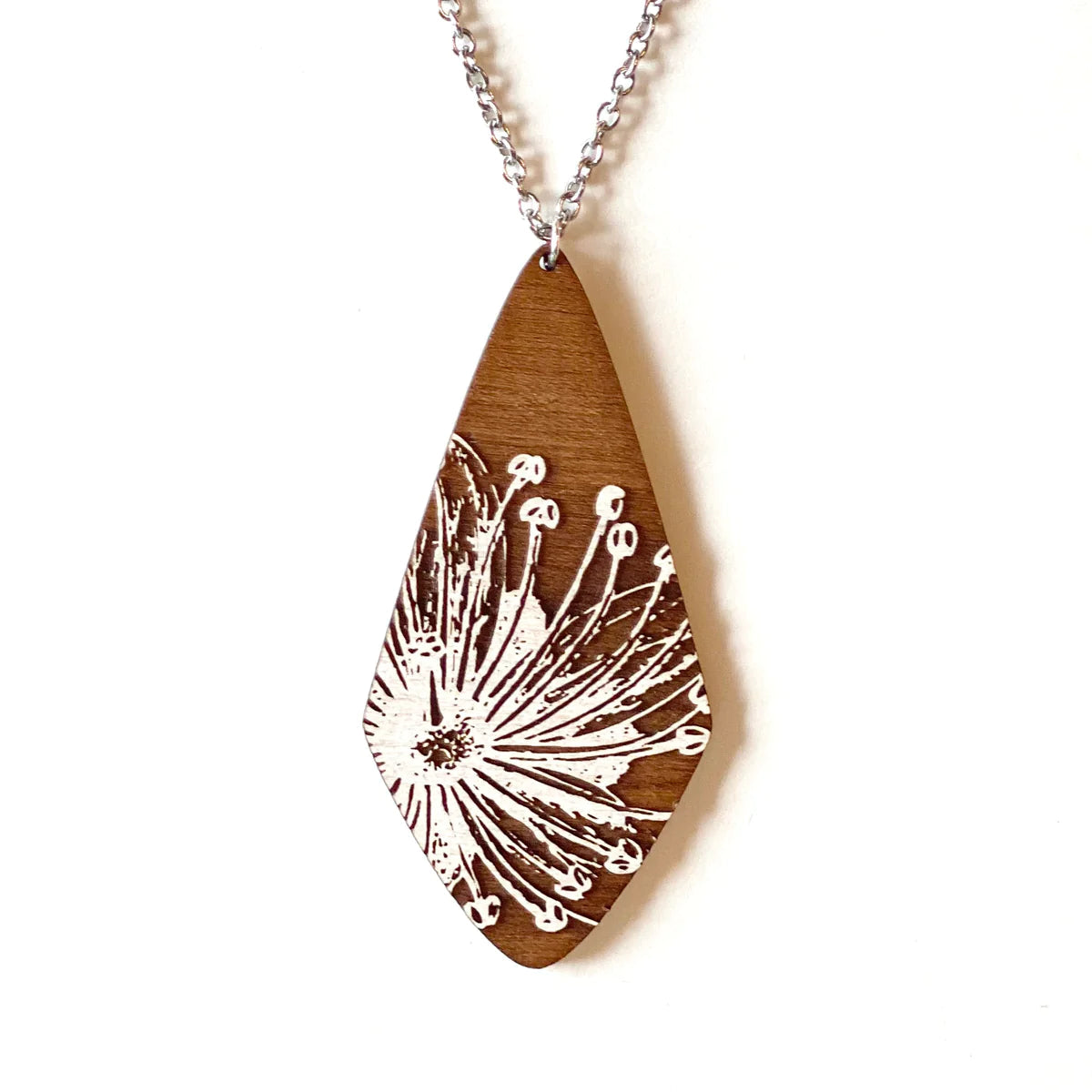 Wooden Diamond Sprout Necklace - The Localist